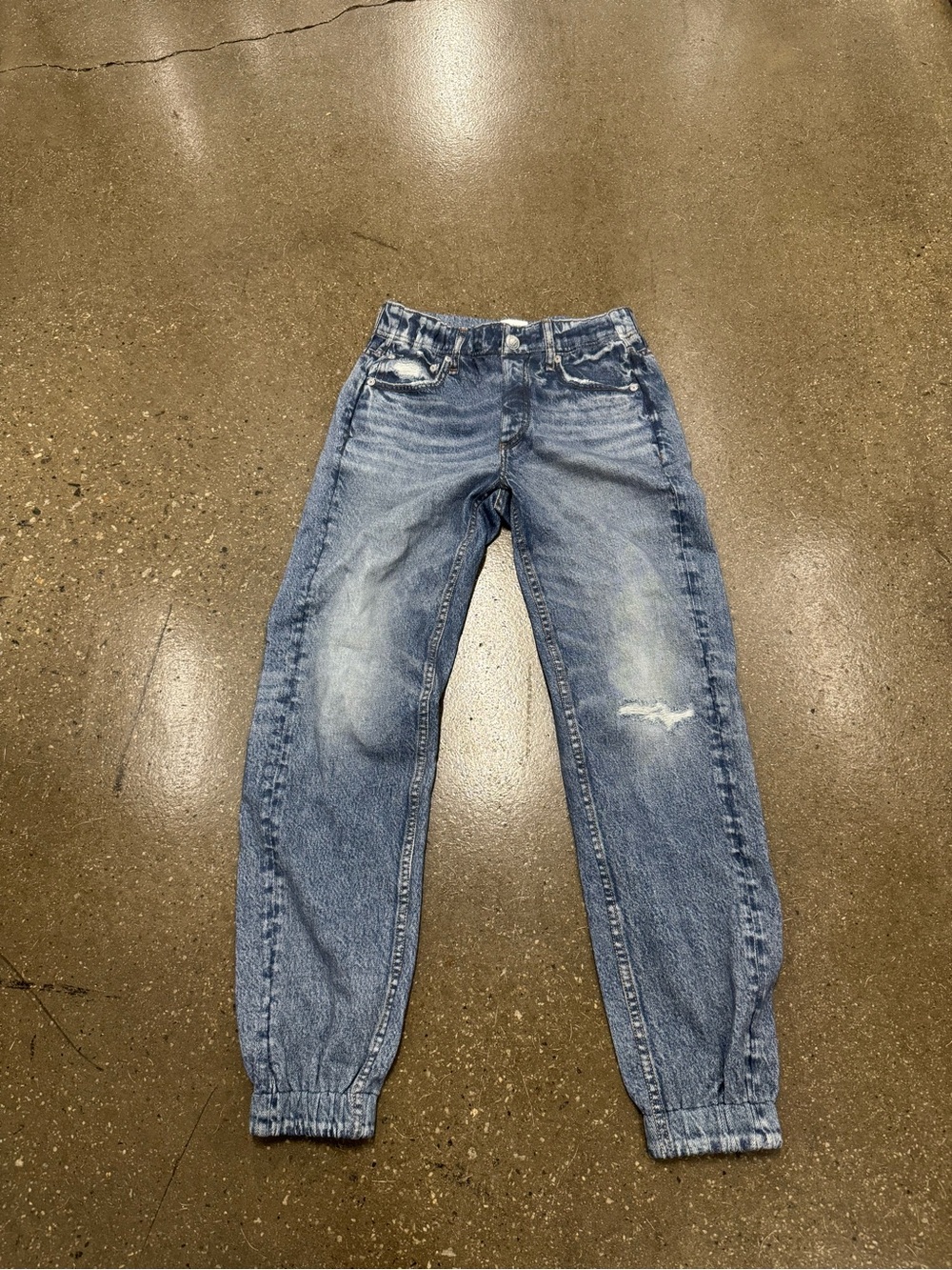 NWT Rag And Bone Miramar Joggers Size XS Blue Tapered Leg Mid Rise Pull On